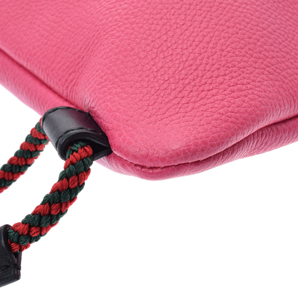 Gucci Boys Backpack Calf Drawstring Backpack Pink - image 6